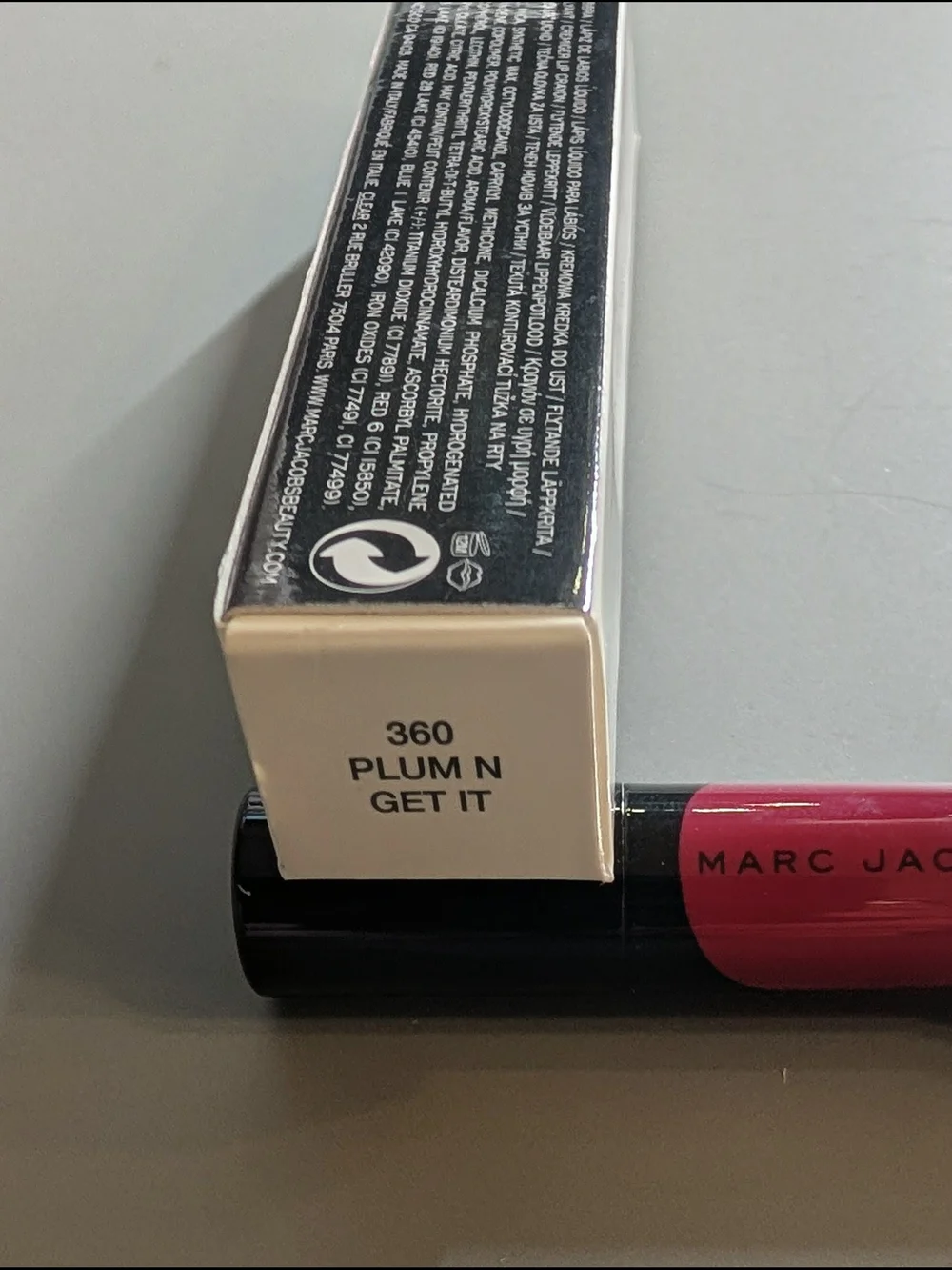 Marc Jacobs Liquid Lip Crayon in Plum N Get it